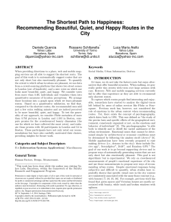 The Shortest Path to Happiness: Recommending