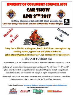 Knights of Columbus Council 5301 Car Show Apr 8
