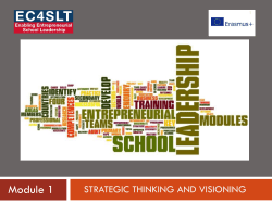 EC4SLT - Module 1 - Strategic thinking - Presentation slides