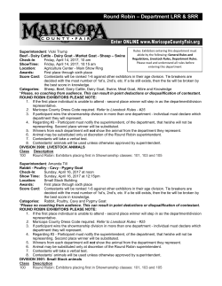 Round Robin - Maricopa County Fair