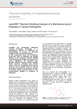 Thermal stability of membrane-bound proteins