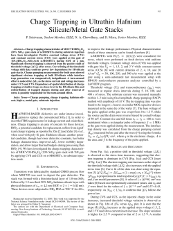 Charge Trapping in Ultrathin Hafnium Silicate/Metal Gate Stacks