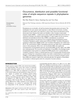 Occurrence, distribution and possible functional roles of simple