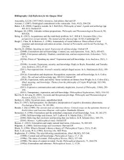 Self-Reflection for the Opaque Mind Anscombe, GEM