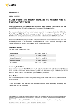 class posts 28% profit increase on record rise in