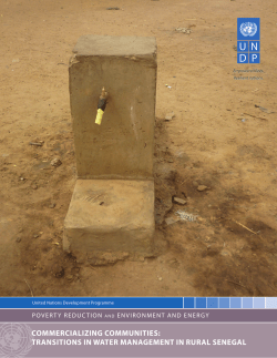 commercializing communities: transitions in water