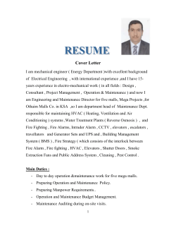 Cover Letter I am mechanical engineer ( Energy Department )with