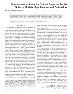 Nonparametric Priors for Ordinal Bayesian Social Science Models