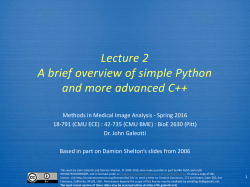 C++ Review Templates, typenames, all that jazz