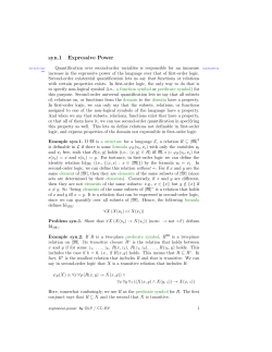 syn.1 Expressive Power - University of Calgary