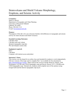 Stratovolcano and Shield Volcano Morphology