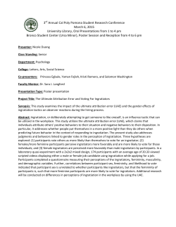 The Ultimate Attribution Error and Voting For Ingratiators