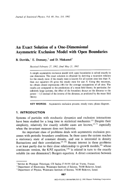 An exact solution of a one-dimensional asymmetric exclusion model