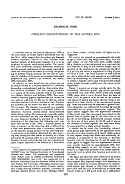 operant conditioning in the guinea pig1