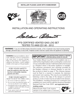 installation and operating instructions csa certified