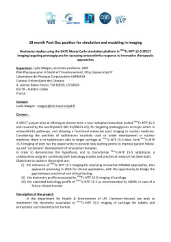 18 month Post-Doc position for simulation and modeling in