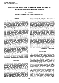 mineratogigal evaluation of proximal-di$tal features in new