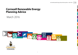 Cornwall Renewable Energy Planning Advice