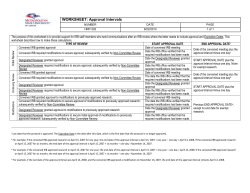HRP-302 WORKSHEET: Approval Intervals