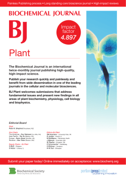 Biochemical Journal - Portland Press Ltd
