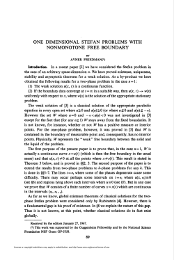 NONMONOTONE FREE BOUNDARY