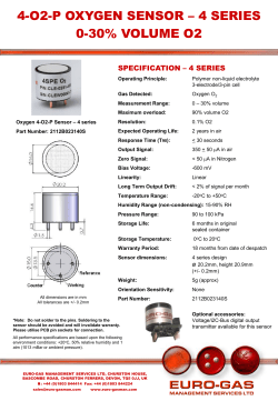 4-o2-p oxygen o2 gas sensor - Euro-Gas