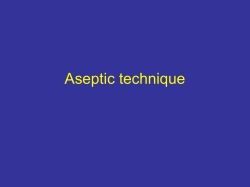Aseptic technique