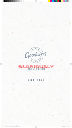 SIMPLE FOOD - Goodwins Bar and Kitchen