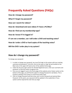 FAQ notes - Leadership In Focus