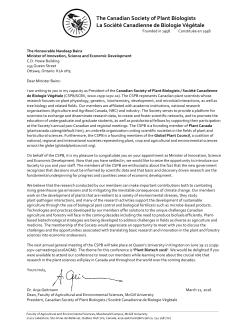 The$Canadian$Society$of$Plant$Biologists$ La$Soci&eacute;t&eacute;