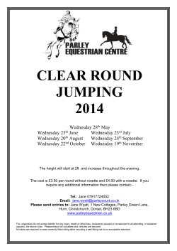 clear round jumping 2014 - Parley Equestrian Centre