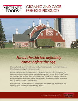 For us, the chicken definitely comes before the egg.