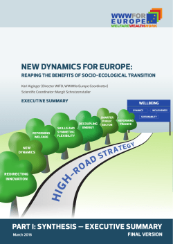 new dynamics for europe