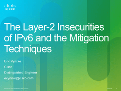 The Layer-2 Insecurities of IPv6 and the Mitigation