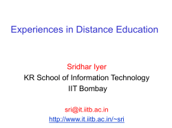 PPT source - Kanwal Rekhi School of Information Technology