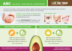 abc&ndash; alpha- and beta-carotene