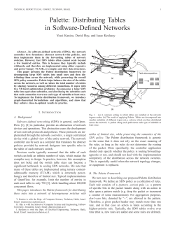 Palette: Distributing Tables in Software-Defined Networks