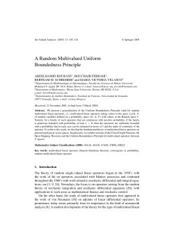 A Random Multivalued Uniform Boundedness Principle