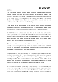 di CROCO This luxury goods company based in Darwin specialises