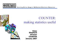The COUNTER Code of Practice -Release 1 - COUNTER