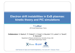 Electron drift instabilities in ExB plasmas: kinetic theory and PIC