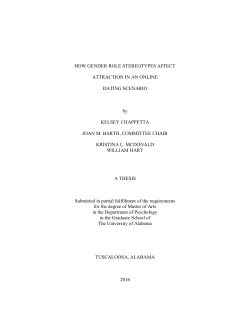 HOW GENDER ROLE STEREOTYPES AFFECT