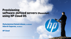 Provisioning software defined servers using Cloud OS