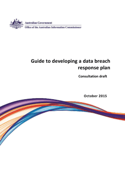 Guide to developing a data breach response plan