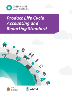 Product Life Cycle Accounting and Reporting Standard