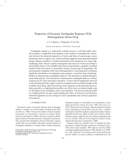 Properties of Dynamic Earthquake Ruptures With