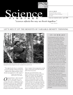 The Benefits of Variable-Density Thinning