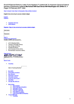 Proof Of Special Delivery Of Letter From Applied I F Limited Uk To