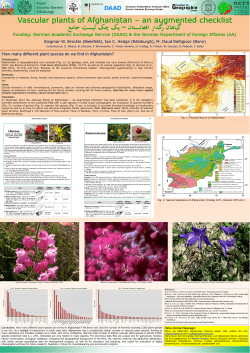 Vascular plants of Afghanistan &ndash; an augmented checklist