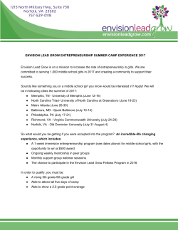 Envision Lead Grow is on a mission to increase the rate of